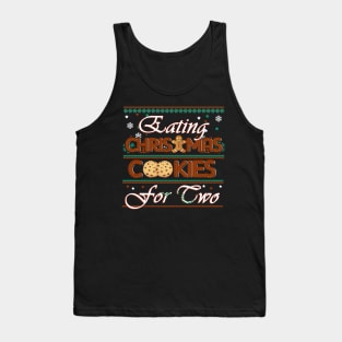 Eating Christmas Cookies for Two Christmas Tank Top